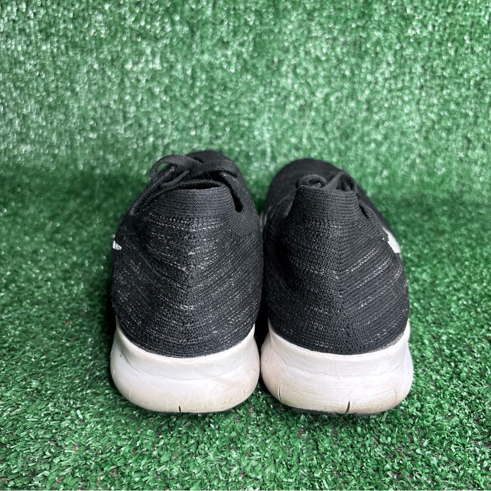 Nike Free RN Flyknit Women's‎ Size 8 Running Shoes Black White - Picture 4 of 12